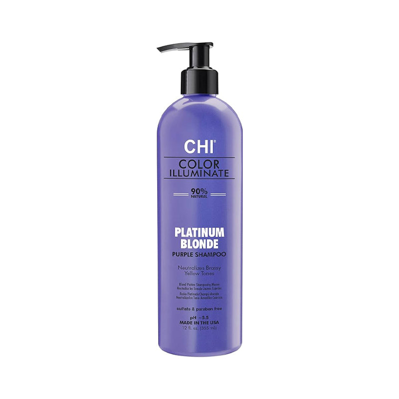 FAROUK CHI Color Illuminante Platinum Blonde Purple Shampoo 355ml