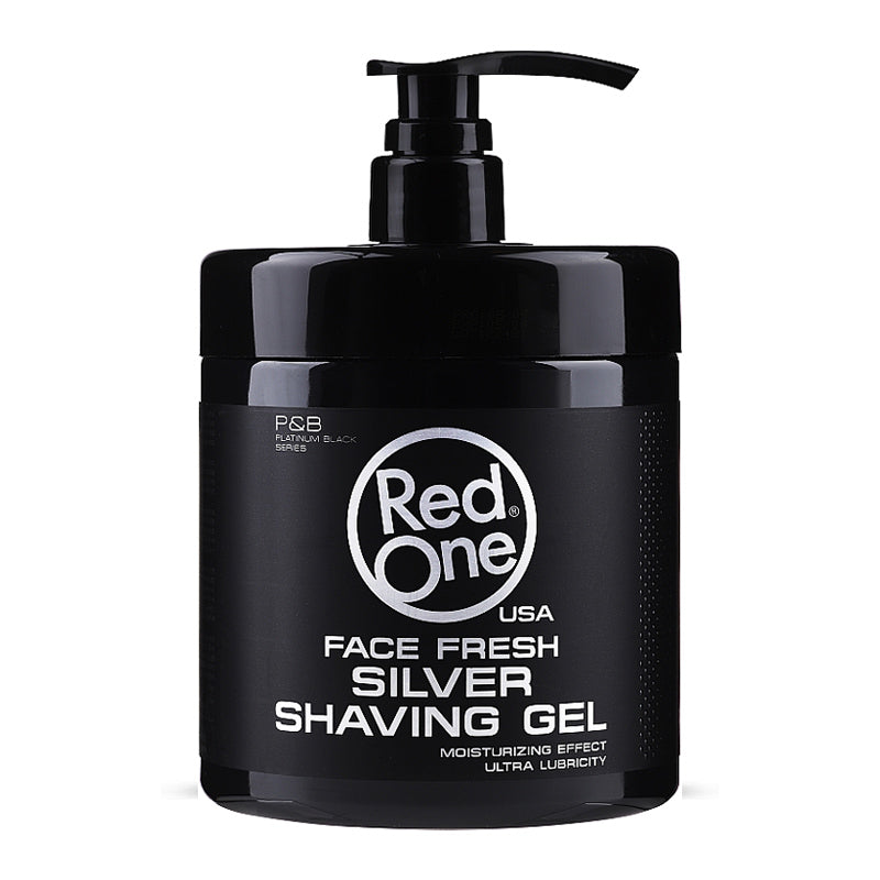 RED ONE Men Shaving Gel Face Fresh Silver 1000ml