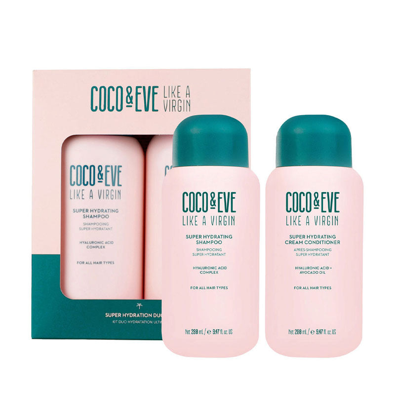 COCO & EVE Set Like A Virgin Super Hydration Shampoo 280ml + Conditioner 280ml