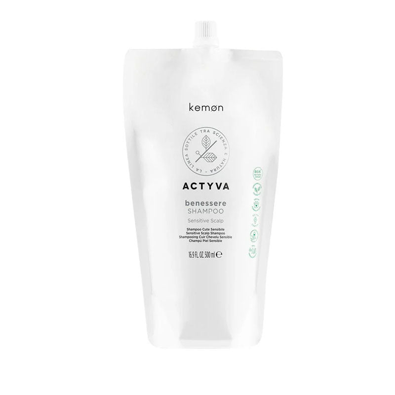 KEMON Actyva Benessere Refill Pouch Bag Shampoo 500ml