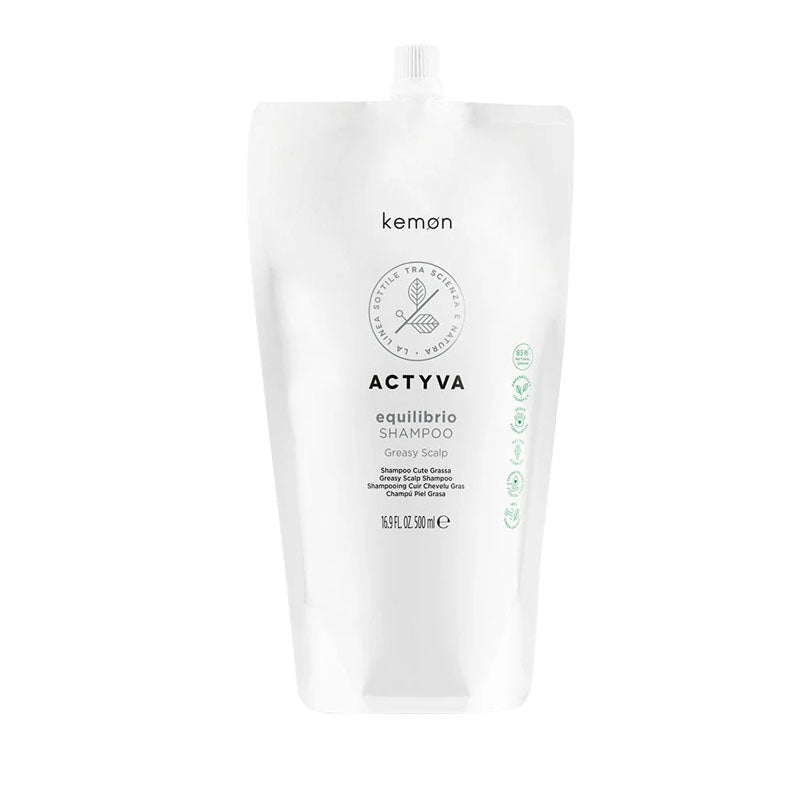KEMON Actyva Equilibrio Refill Pouch Bag Shampoo Greasy Scalp 500ml
