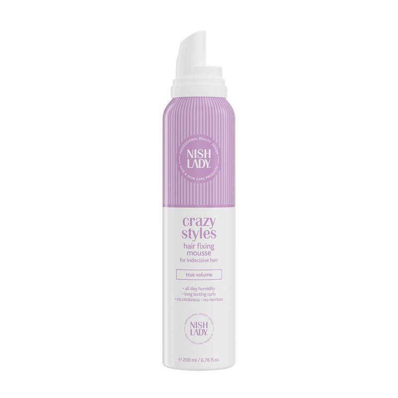 NISHLADY Crazy Styles Hair Fixing Mousse 200ml