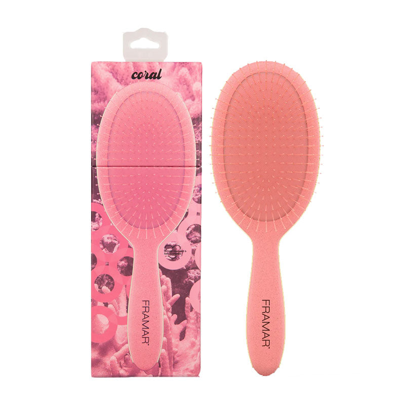 FRAMAR Detangle Brush Sage Baecation Coral