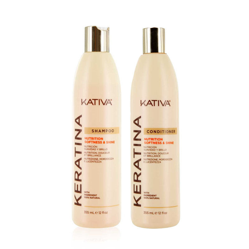 KATIVA Kit Nutrition Softness & Shine Shampoo 355ml + Conditioner 355ml