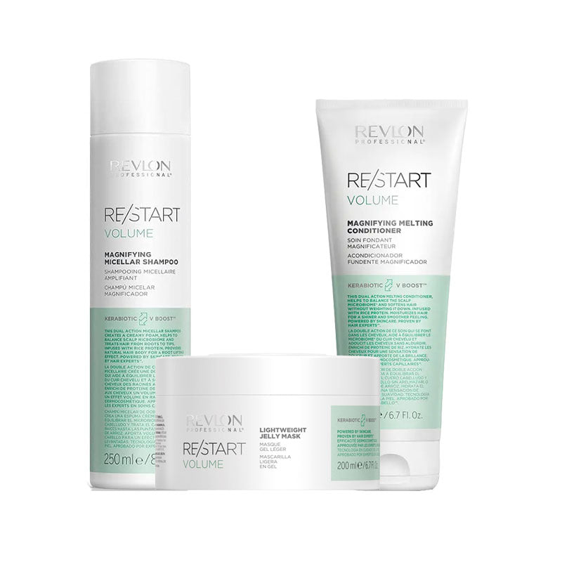 REVLON PROFESSIONAL Kit Restart Volume Shampoo 250ml + Mask 200ml + Conditioner 200ml