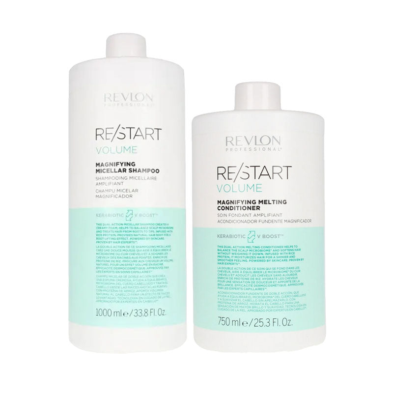 REVLON PROFESSIONAL Kit Restart Volume Shampoo 1000ml + Conditioner 750ml