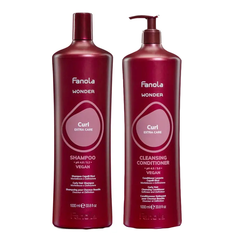 FANOLA Kit Wonder Curl Shampoo 1000ml + Conditioner 1000ml