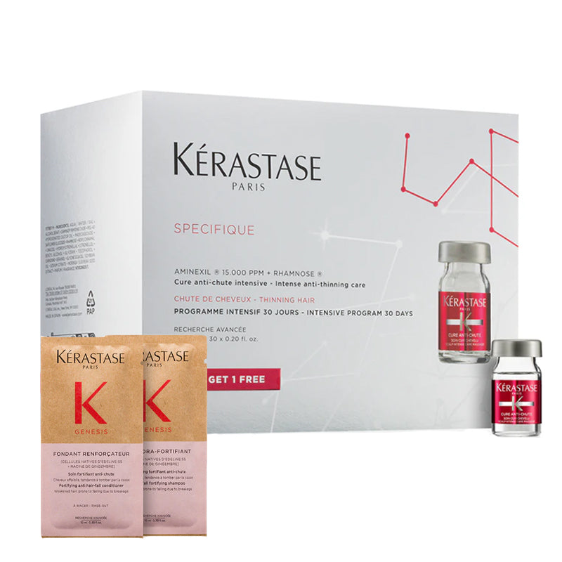 KERASTASE Set Specifique Aminexil Cure Anti Chute Intensive Fiale 30x6ml