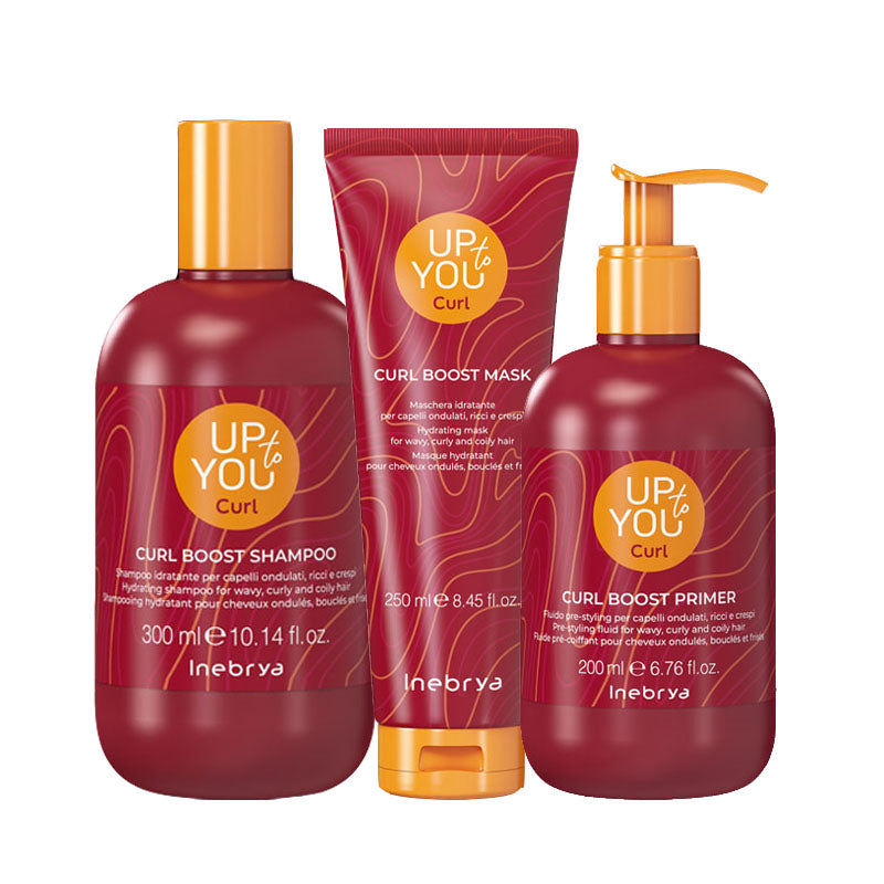 INEBRYA Kit Up To You Boost Curl Shampoo 300 + Mask 250+ Premier 200ml