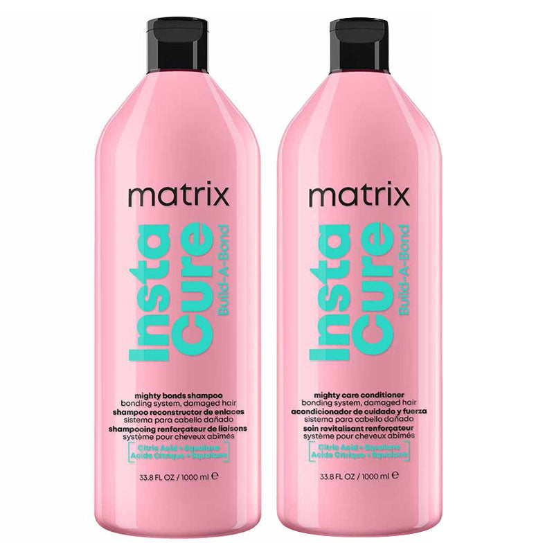 MATRIX TOTAL RESULTS Kit Insta Cure Build A Bond Shampoo 1000ml + Conditioner 1000ml