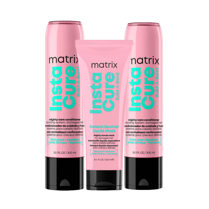 MATRIX TOTAL RESULTS Kit Insta Cure Build A Bond Shampoo 300ml + Mask 250ml + Conditioner 300ml