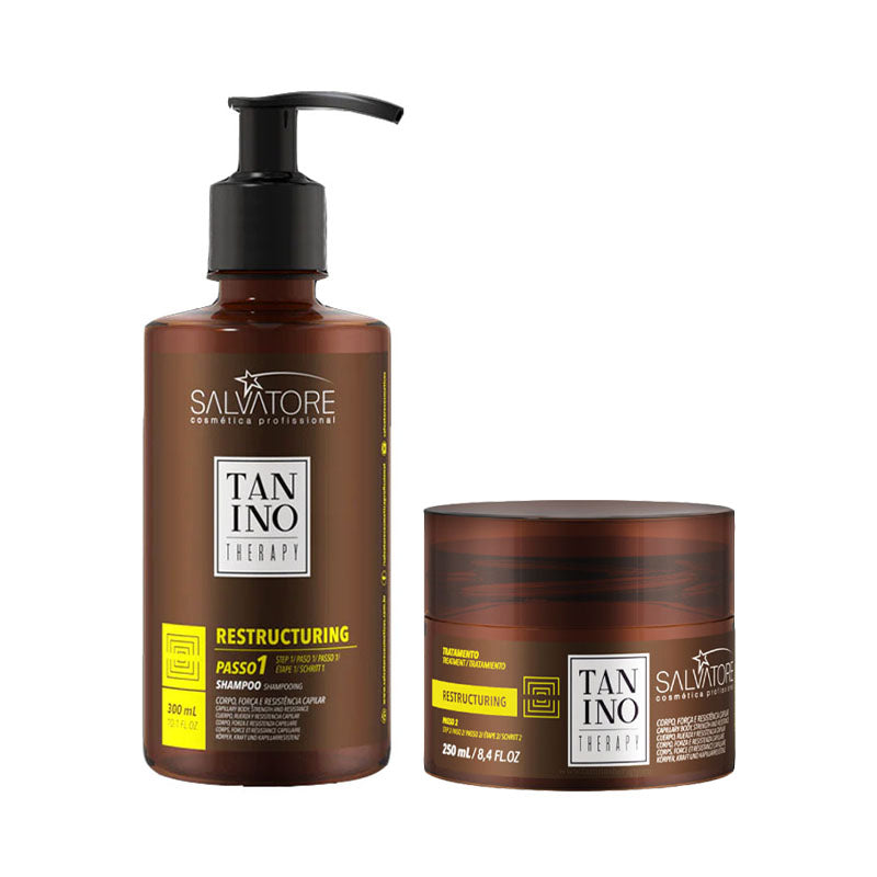 SALVATORE COSMETICS Kit Tanino Therapy Restructuring Shampoo 300ml + Mask 250ml