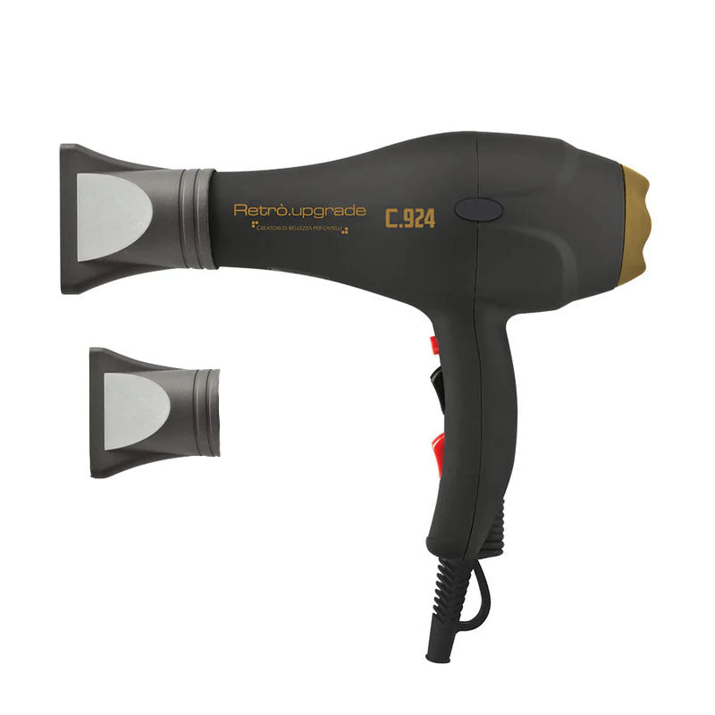 RETRO.UPGRADE Asciugacapelli Rup-C924 Ionic 2100W Black