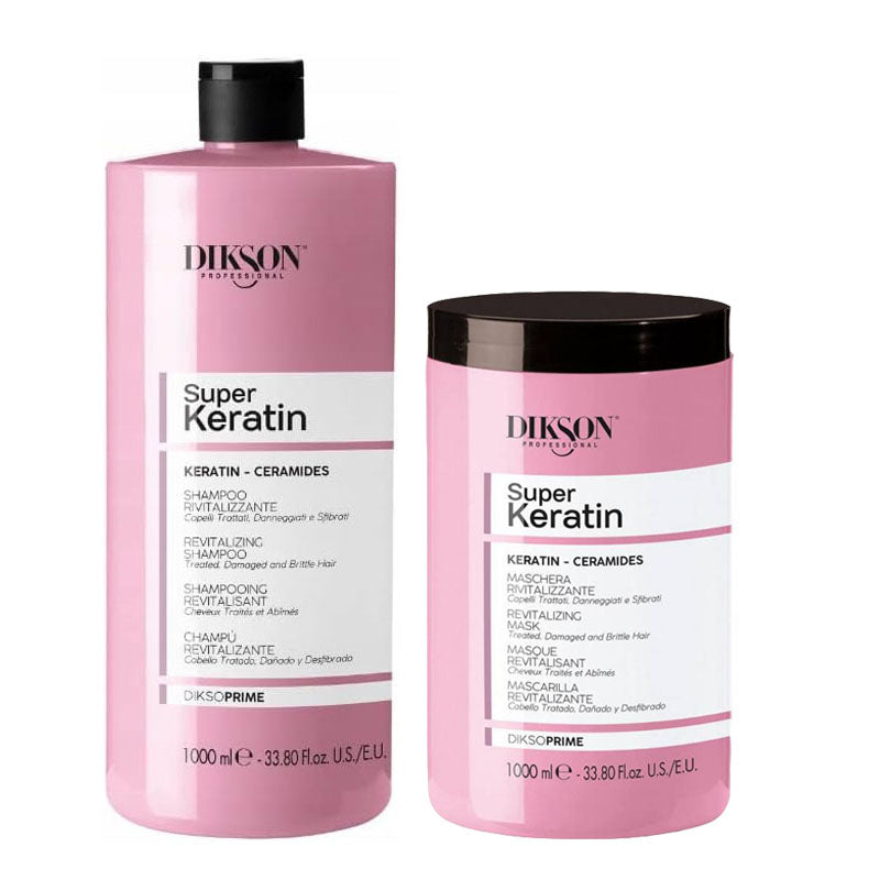 DIKSON Kit Prime Super Keratin Shampoo 1000ml + Mask 1000ml