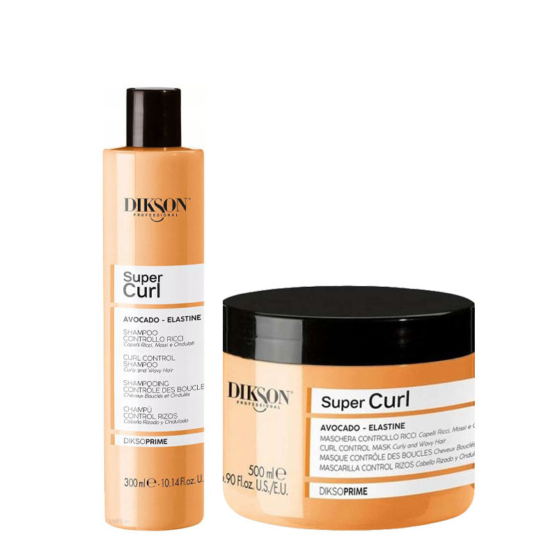DIKSON Kit Prime Super Curl Shampoo 300ml + Mask 500ml