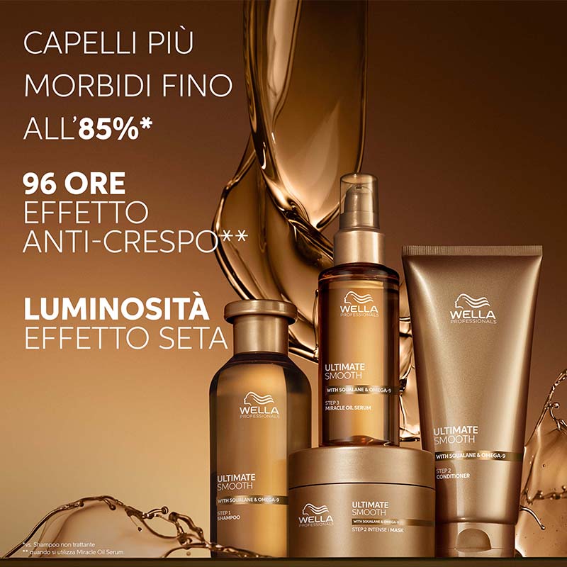 WELLA Kit Ultimate Smooth Step 1 Shampoo 250ml + Step 2 Conditioner 200ml