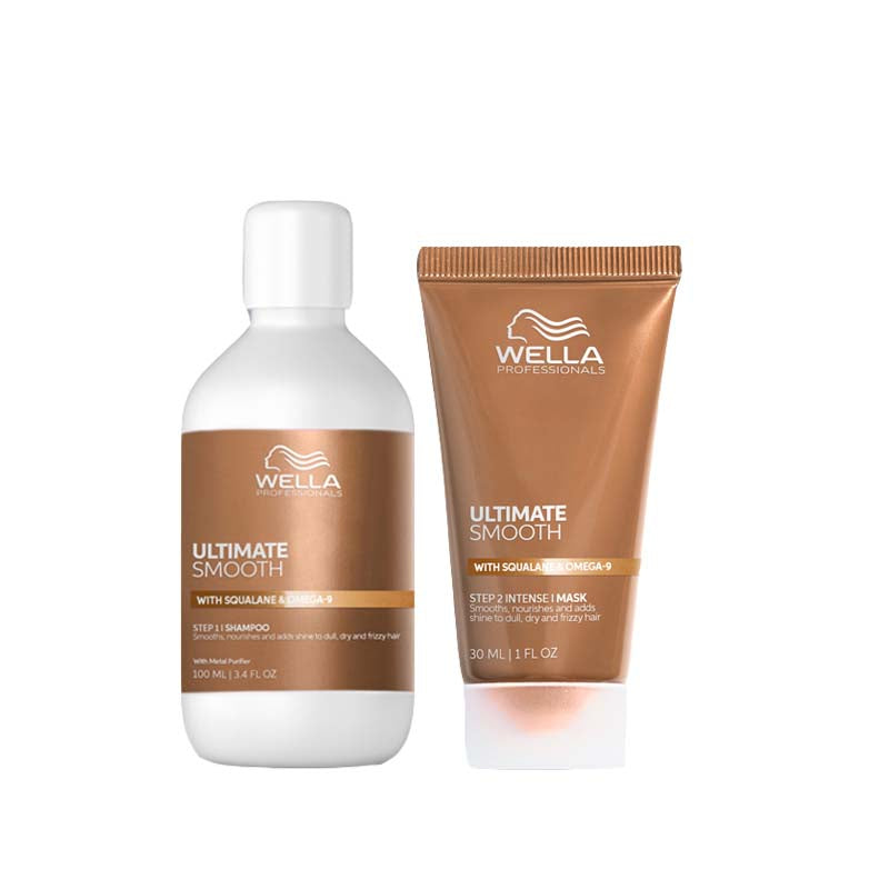 WELLA Kit Ultimate Smooth Step 1 Shampoo 250ml + Step 2 Intense Mask 150ml