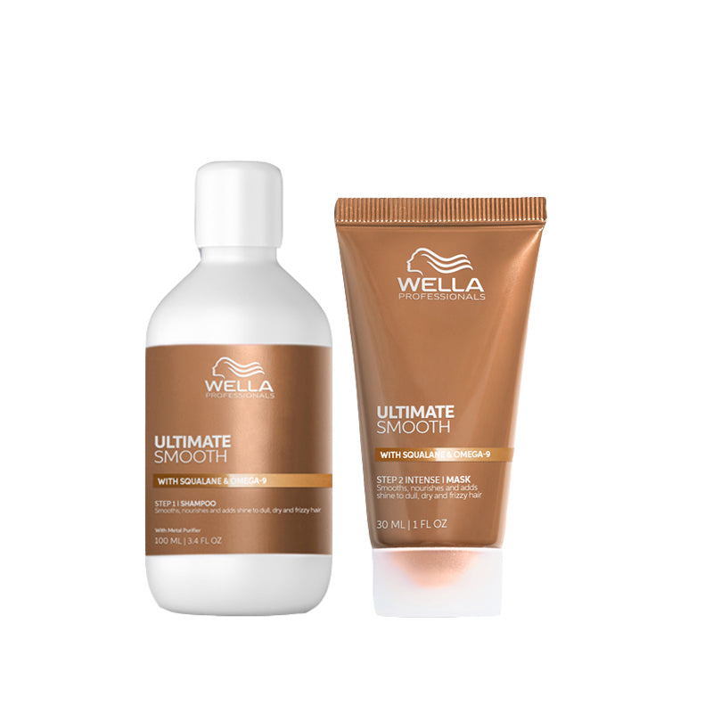 WELLA Kit Ultimate Smooth Step 1 Shampoo 100ml + Step 2 Intense Mask 75ml