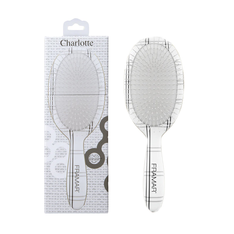 FRAMAR Detangle Brush Plaid Hair Day Charlotte