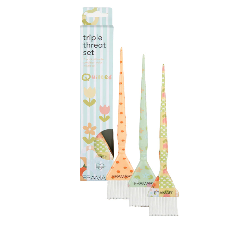 FRAMAR Color Brush Quilted Triple Set 3pz