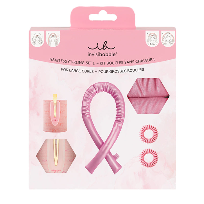 INVISIBOBBLE Beach Curl Heatless Curling Set L Pink