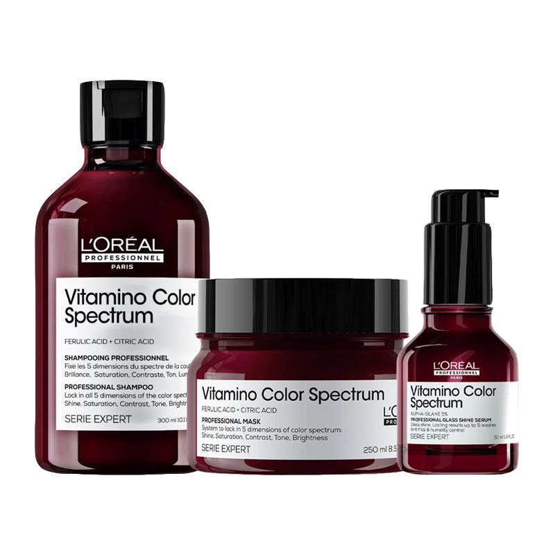 L'OREAL Kit Serie Expert Vitamino Color Spectrum Shampoo 300ml + Mask 250ml + Serum 50ml