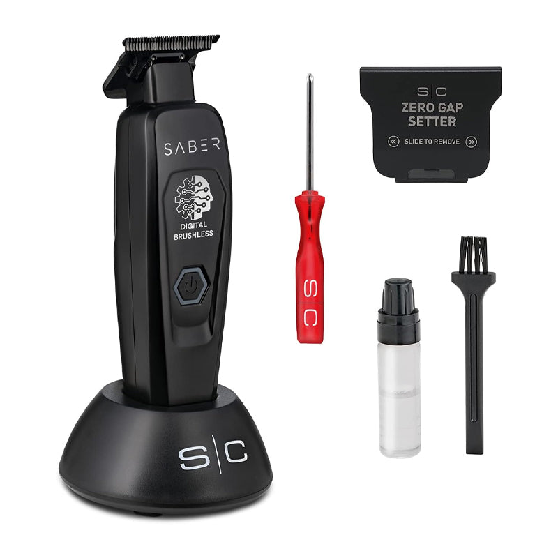 STYLECRAFT Pro Saber Brushless Professional Metal Trimmer Black