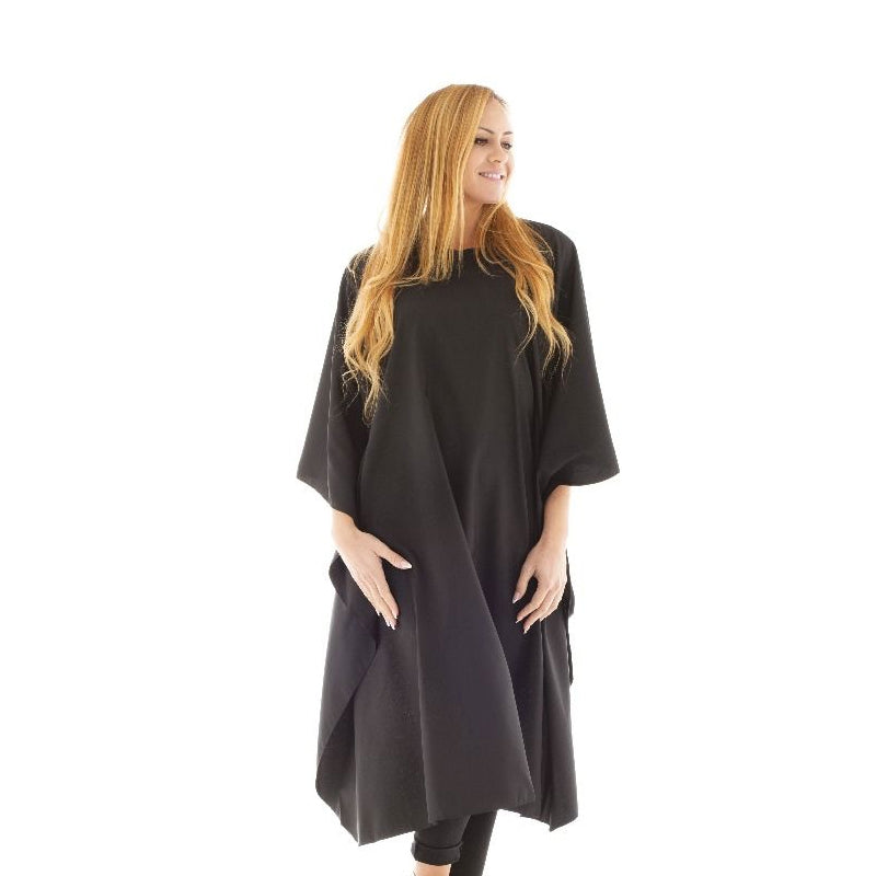 XANITALIA Mantellina da taglio 125x145cm Nera con bottone