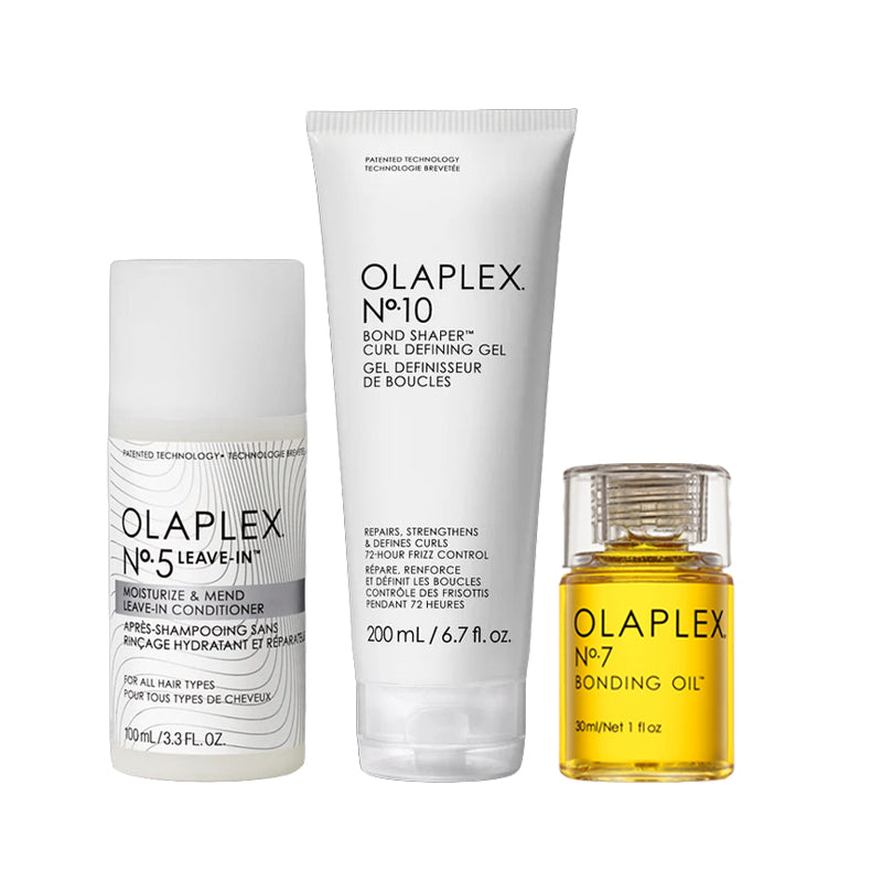 OLAPLEX Kit  Leave-In Conditioner 100ml + Curl Defining Gel N°10 200ml + Oil N°7 30ml