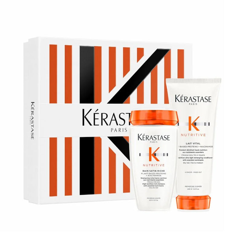 KERASTASE Set Nutritive Cofanetto Per Capelli Secchi Shampoo 250ml + Conditioner 200ml