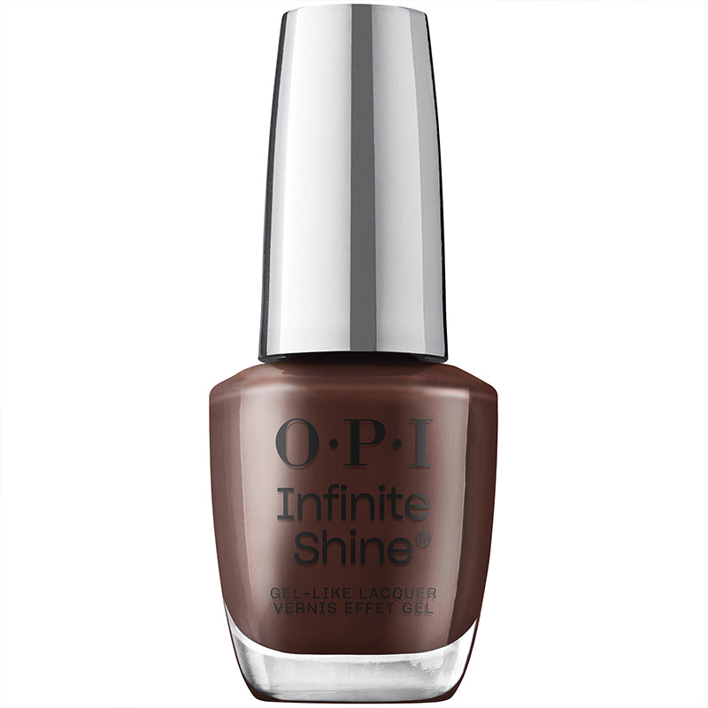 OPI Infinite Shine Smalto A Lunga Durata L104 Marrone Scuro - Not Afraid Of The Dark 15ml