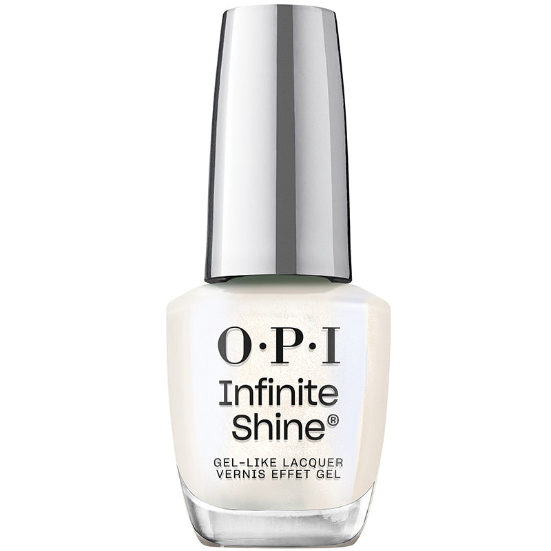 OPI Infinite Shine Smalto A Lunga Durata L90 Bianco Glitterato - Shimmer Takes All 15ml
