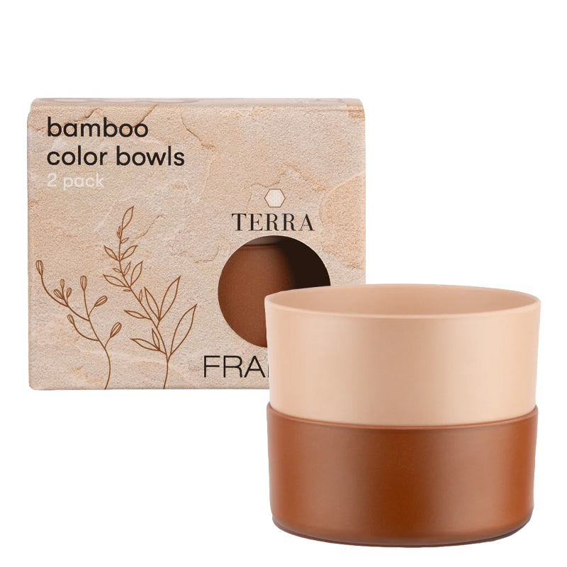 FRAMAR Terra Bamboo Color Bowls 2 Pack