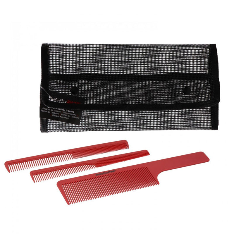 BABYLISS Pro Set Of 3 Barber Combs