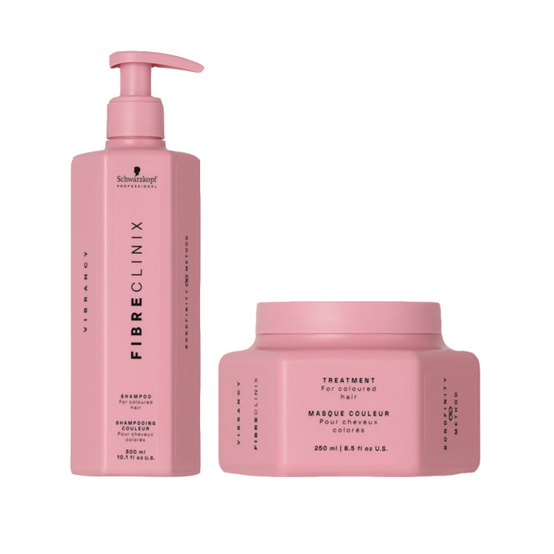 SCHWARZKOPF Kit Fibre Clinix Vibrancy Shampoo 300ml + Mask 250ml
