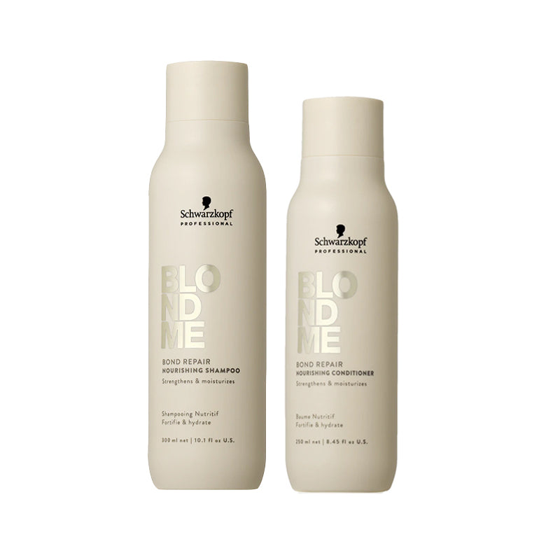 SCHWARZKOPF Kit BlondMe Bond Repair Nourishing Shampoo 300ml + Conditioner 250ml