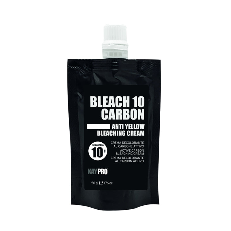 KEPRO WORLD Bleach 10 Carbon Crema Decolorante Al Carbone Attivo 50ml