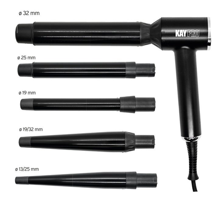 KEPRO WORLD Curls Set Arricciacapelli Professionale 5 In 1