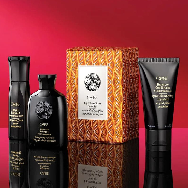 ORIBE Set Signature Style Travel Set Shampoo 75ml + Conditioner 50ml + Heat Styling Spray 50ml