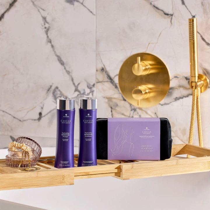 ALTERNA CAVIAR Set Holiday Anti Aging Replenishing Moisture Shampoo 250ml + Conditioner 250ml