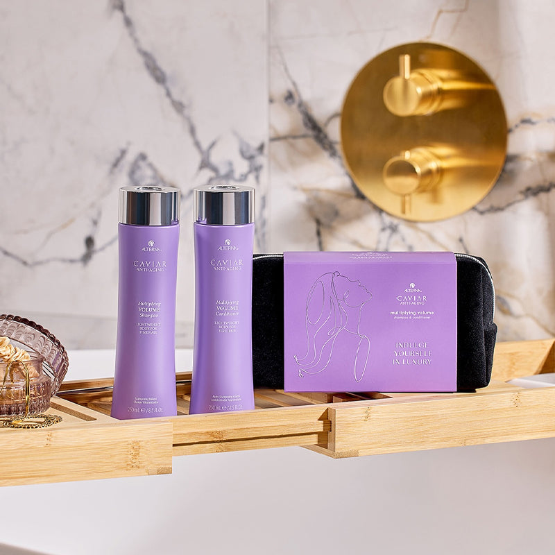 ALTERNA CAVIAR Set Holiday Anti-Aging Multiplying Volume Shampoo 250ml + Conditioner 250ml