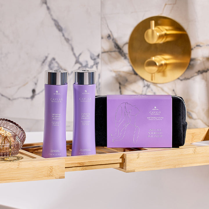 ALTERNA CAVIAR Set Holiday Anti-Aging Multiplying Volume Shampoo 250ml + Conditioner 250ml