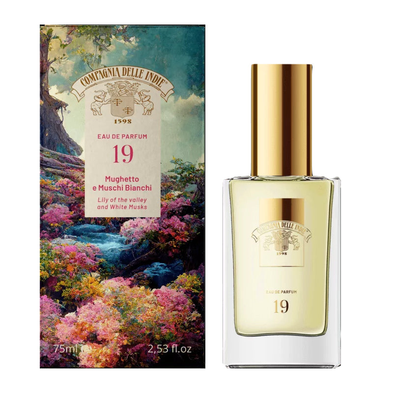 COMPAGNIA DELLE INDIE Eau De Parfum 19 Mughetto e Muschi Bianchi 75ml