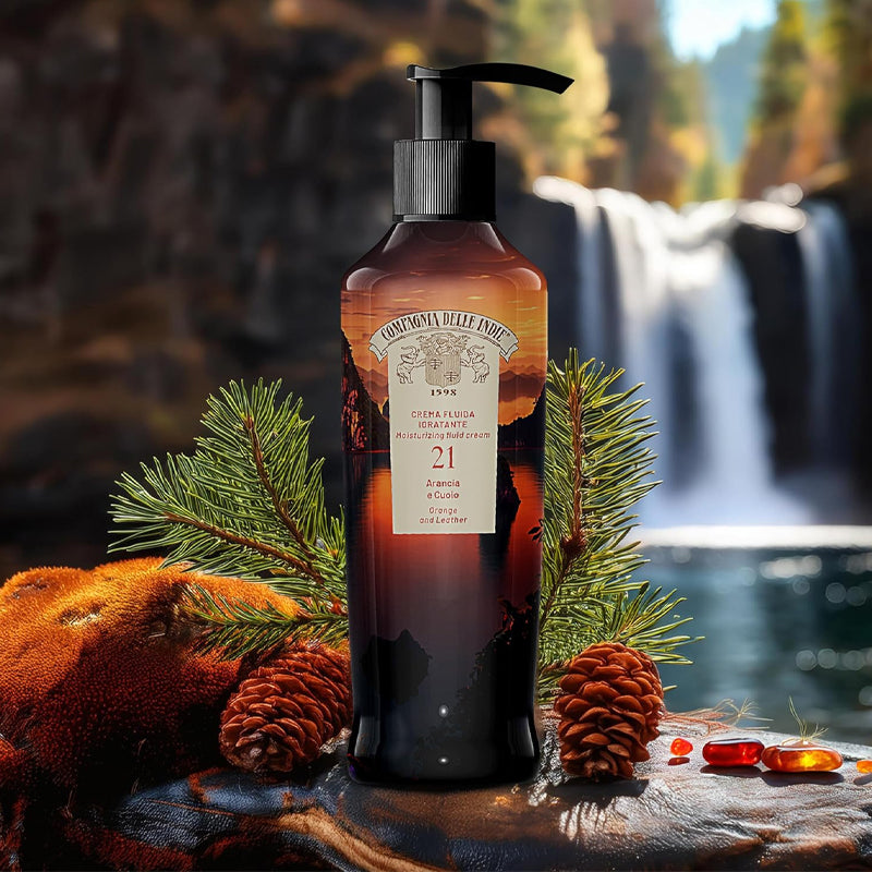 COMPAGNIA DELLE INDIE Crema Fluida Idratante 21 Arancia E Cuoio 250ml