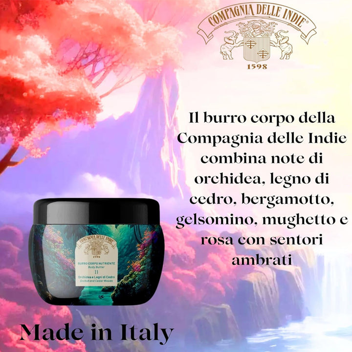 COMPAGNIA DELLE INDIE Burro Corpo Nutriente 11 Orchidea E Legni Di Cedro 250ml