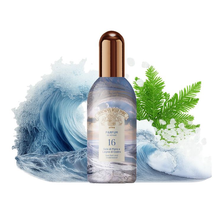 COMPAGNIA DELLE INDIE Parfum De Voyage 16 Sale Di Mare E Legno Di Cedro 100ml