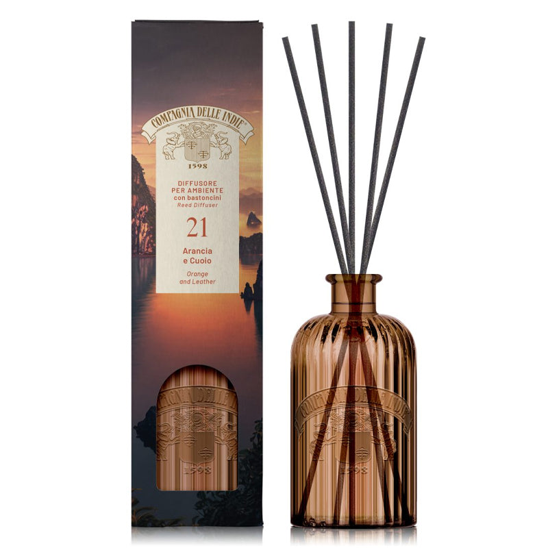 COMPAGNIA DELLE INDIE Diffusore Per Ambiente 21 Arancia E Cuoio 1000ml
