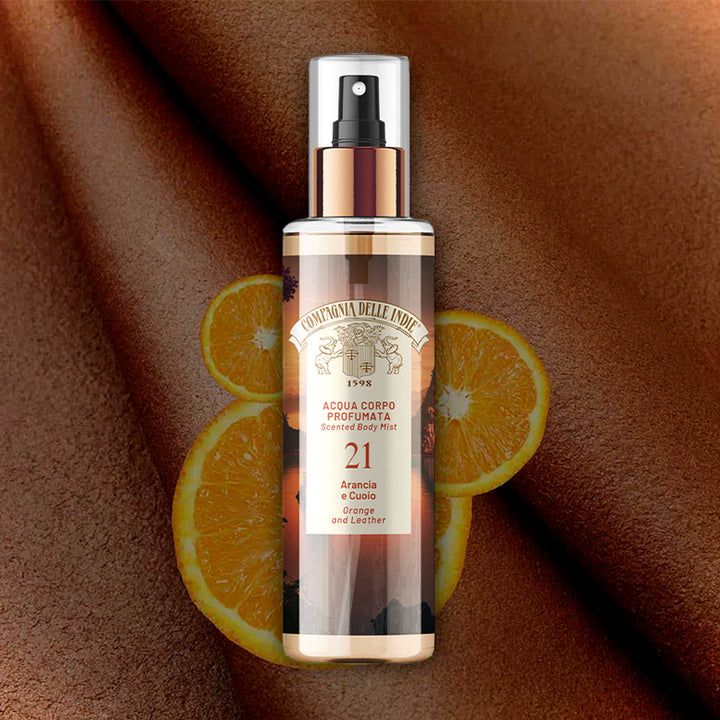 COMPAGNIA DELLE INDIE Acqua Corpo Profumata 21 Arancia E Cuoio 200ml