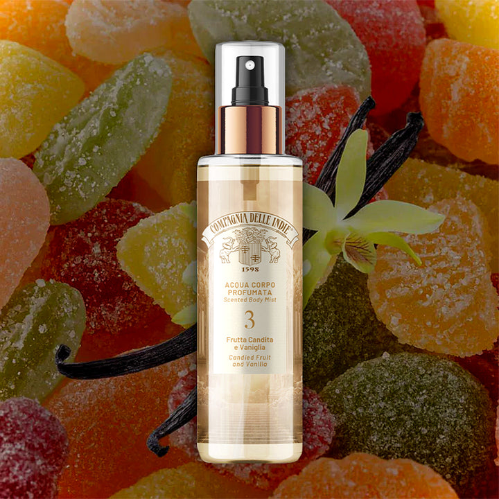 COMPAGNIA DELLE INDIE Acqua Corpo Profumata 3 Frutta Candita E Vaniglia 200ml