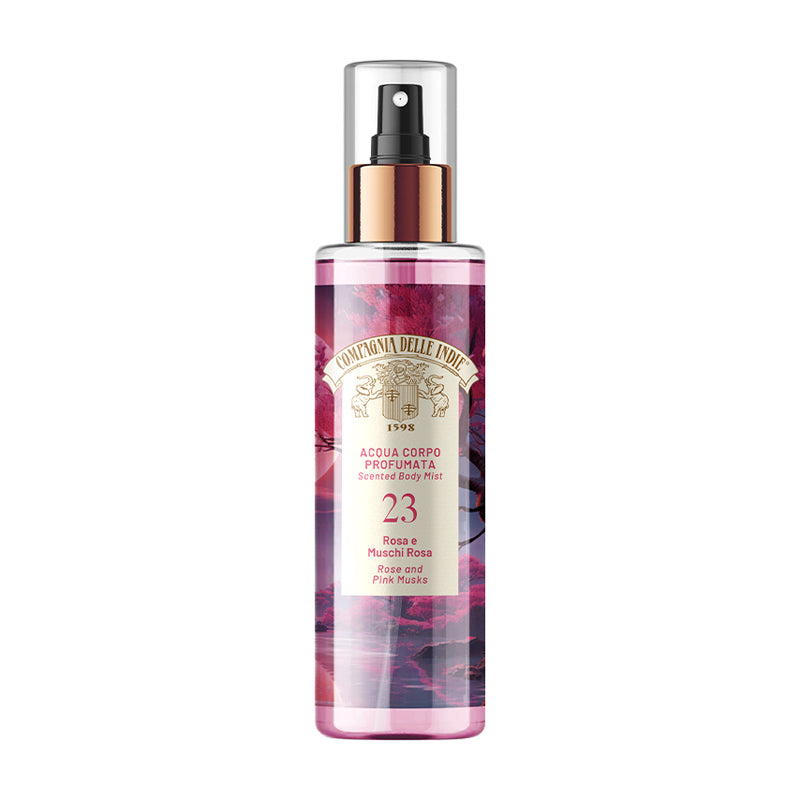 COMPAGNIA DELLE INDIE Acqua Corpo Profumata 23 Rosa E Muschi Rosa 200ml